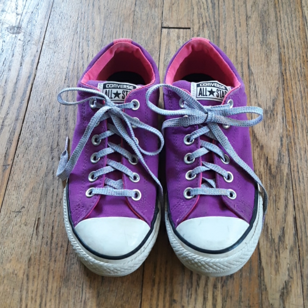 Converse All Star Shoes Purple & Pink Size 5 Adult
